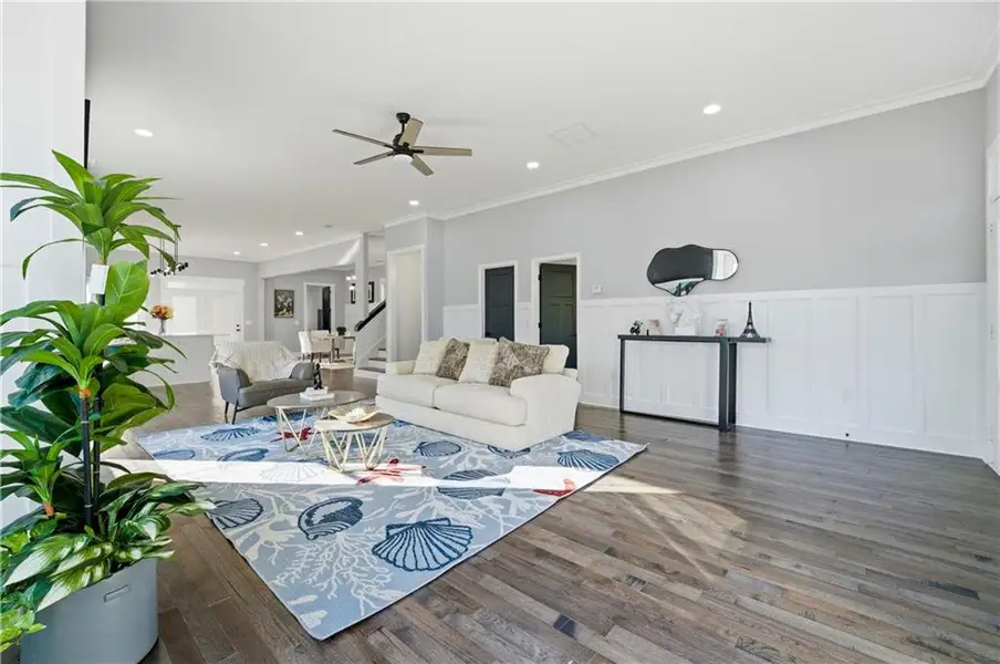 Furnished interior view inside a new home in , Atlanta (Image 11).