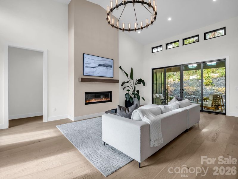 Furnished interior view inside a new home in , Hendersonville (Image 33).