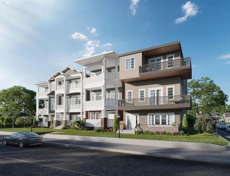 Front exterior of a new home in , Lakeland, FL, highlighting curb appeal (Image 1).