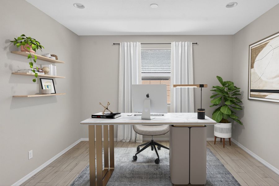 Furnished interior view inside a new home in Estrella, Goodyear (Image 7).