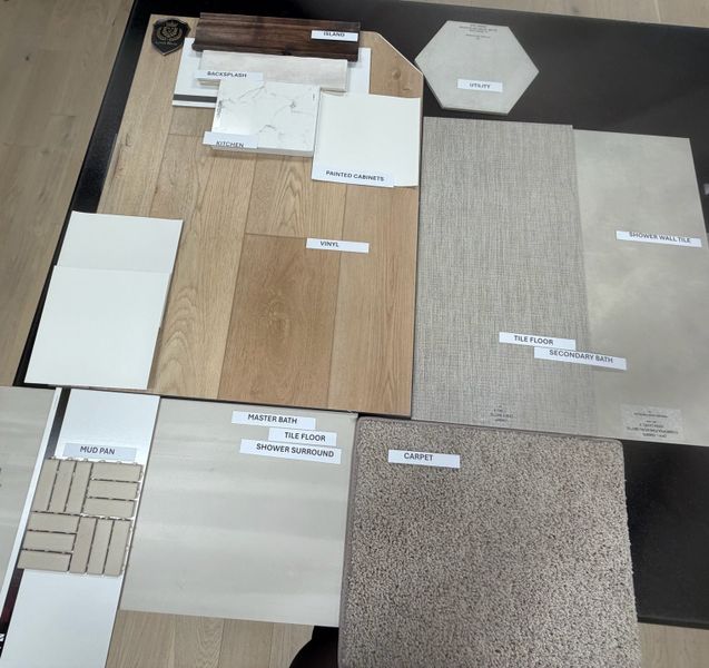 Sample of building materials used in homes in Arbor Oaks, Boyd (Image 4). Sample of building materials used in homes in Arbor Oaks, Boyd (Image 4).