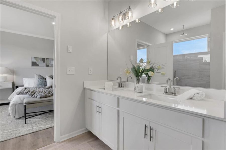 Furnished interior view inside a new home in Easton Walk, Lawrenceville (Image 11).