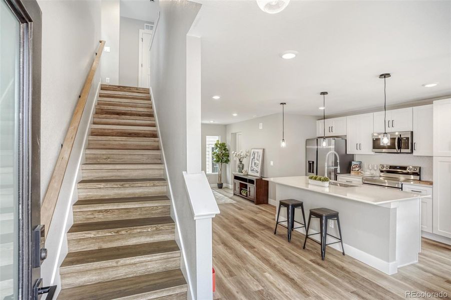Furnished interior view inside a new home in , Wheat Ridge (Image 4).