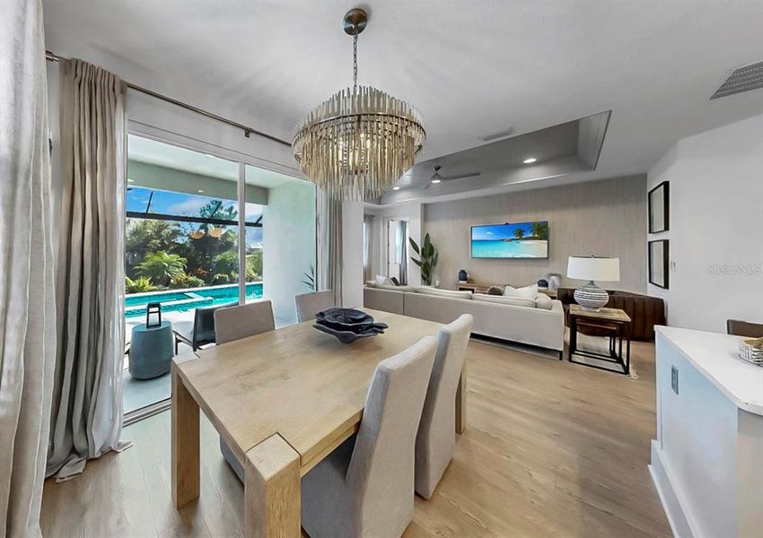 Furnished interior view inside a new home in , Sarasota (Image 15).