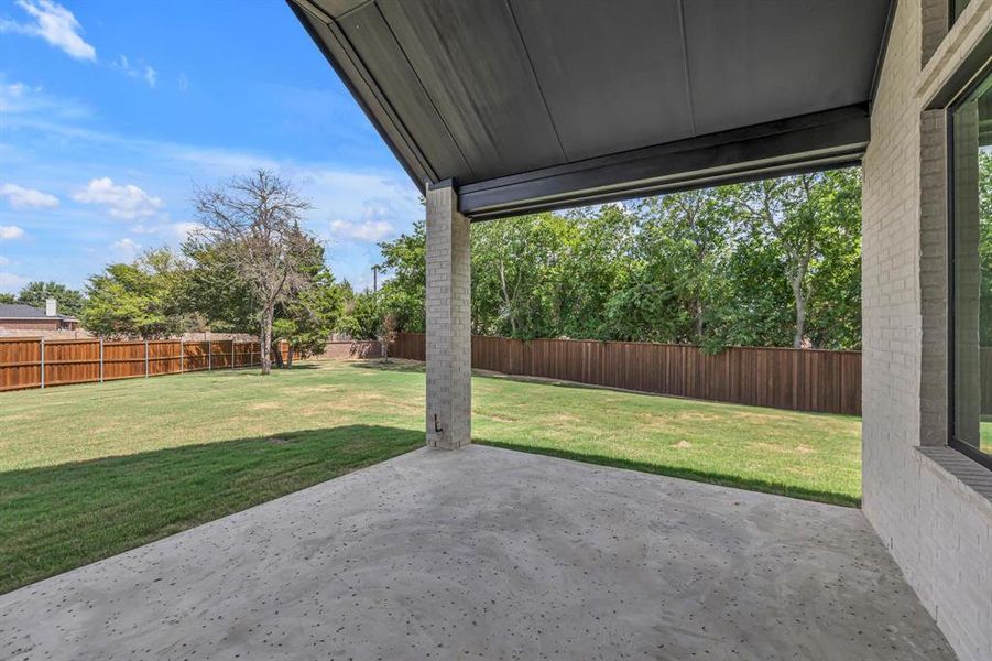 View of patio