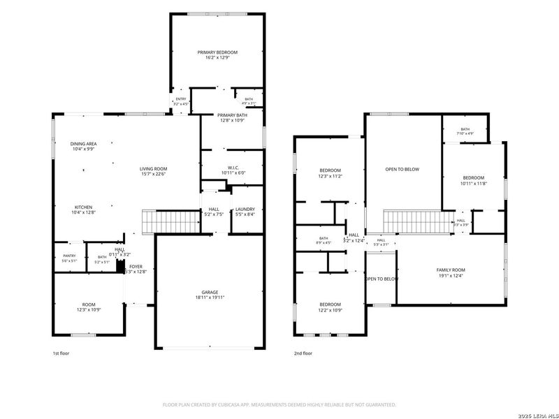 2D floor plan layout of this home in Stevens Ranch, San Antonio, TX (Image 6).