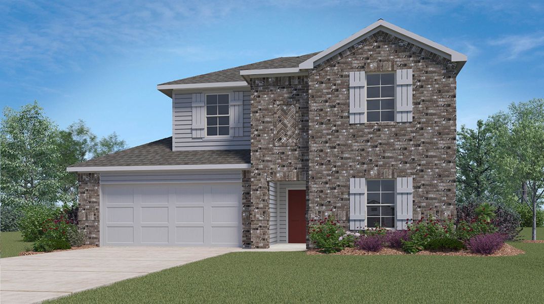 Representative exterior photo of a completed home built from the Naples by D.R. Horton in Woodside, Corpus Christi, TX (Image 2). Representative exterior photo of a completed home built from the Naples by D.R. Horton in Woodside, Corpus Christi, TX (Image 2).