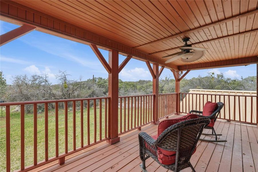 Exterior details and patio area of a home in , Brownwood (Image 23).