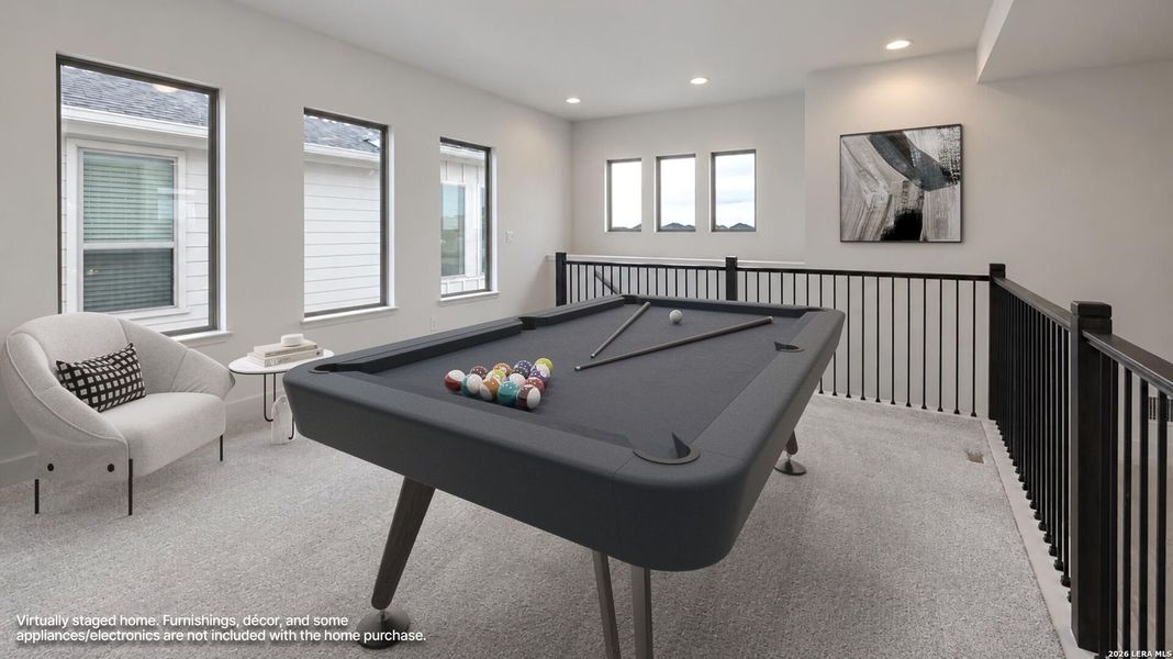 Furnished interior view inside a new home in Solms Landing, New Braunfels (Image 15).