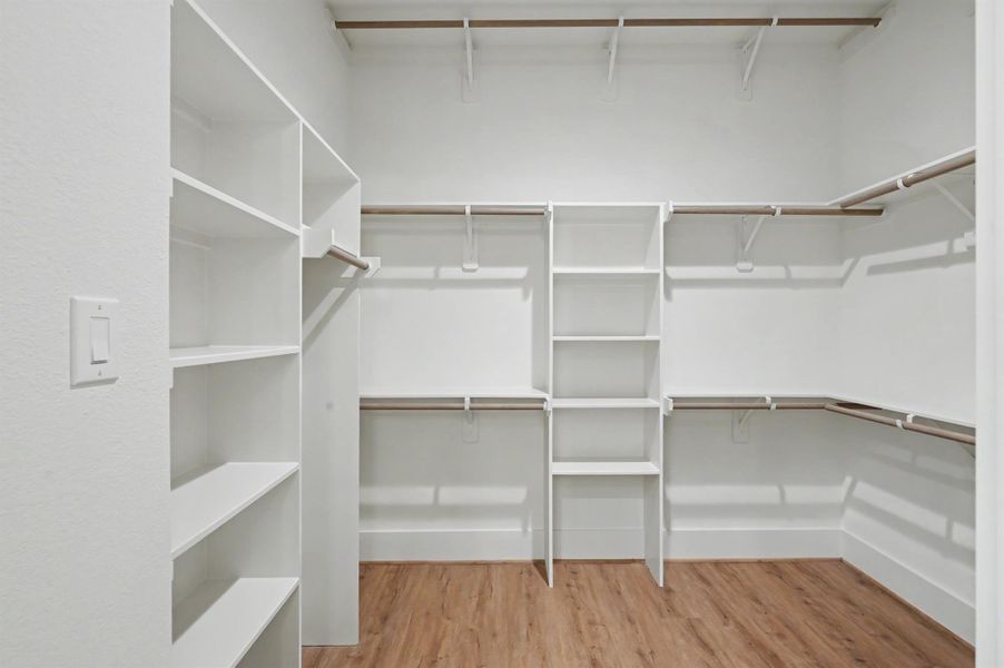 Ample closet & storage options.
