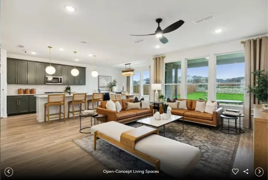 Photo of Pulte model home with same floor plan, not of actual home listed.