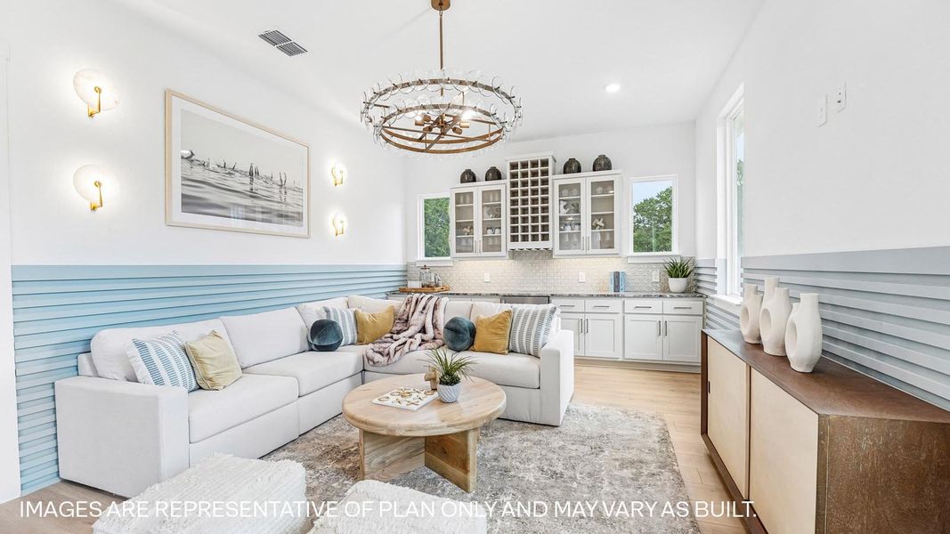 Representative furnished interior of a home built from the The Bremond by D.R. Horton in Sola Vista at West Cypress Hills, Briarcliff (Image 26).