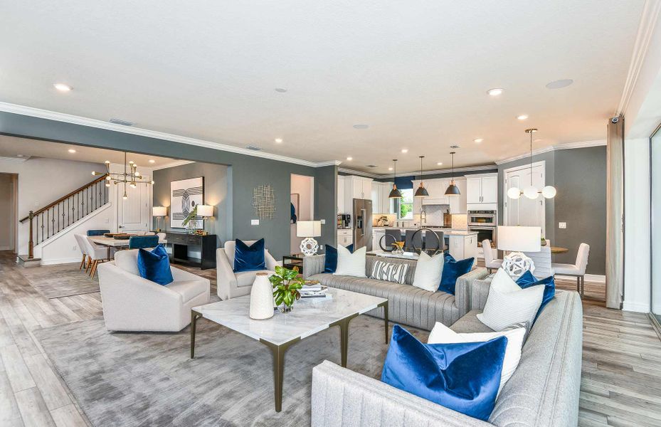 Representative furnished interior of a home built from the Merlot Grand by Pulte Homes in Avera, Orlando (Image 6).