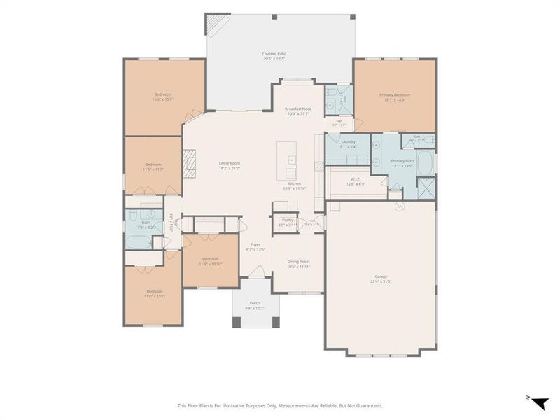 2D floor plan layout of this home in , Poolville, TX (Image 5). 2D floor plan layout of this home in , Poolville, TX (Image 5).