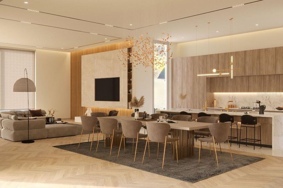 Furnished interior view inside a new home in , Sarasota (Image 4).