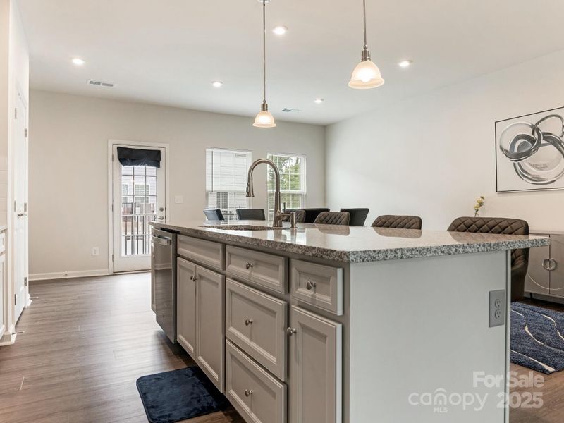 Furnished interior view inside a new home in Stone Creek Townhomes, Matthews (Image 12).