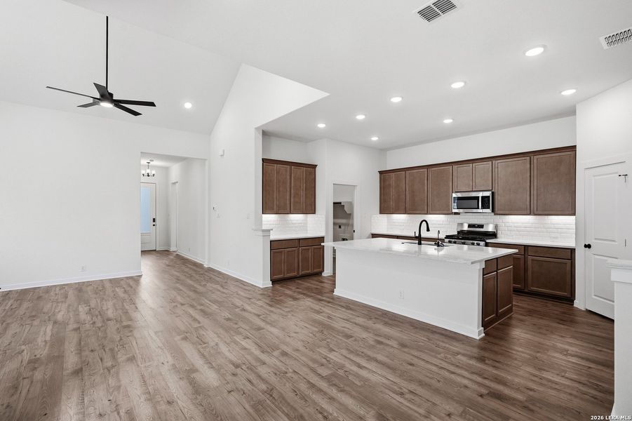 Furnished interior view inside a new home in The Crossvine, Schertz (Image 10).
