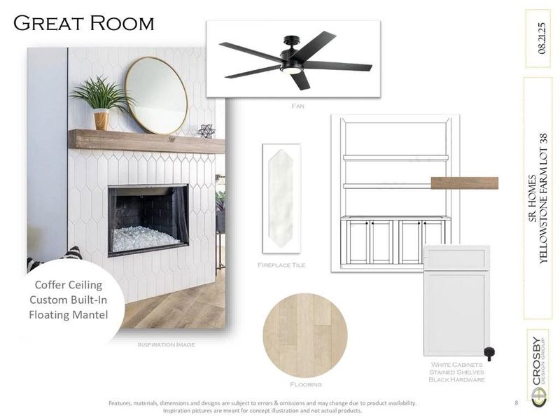 Sample of building materials used in homes in Yellowstone Farms, Cumming (Image 7).