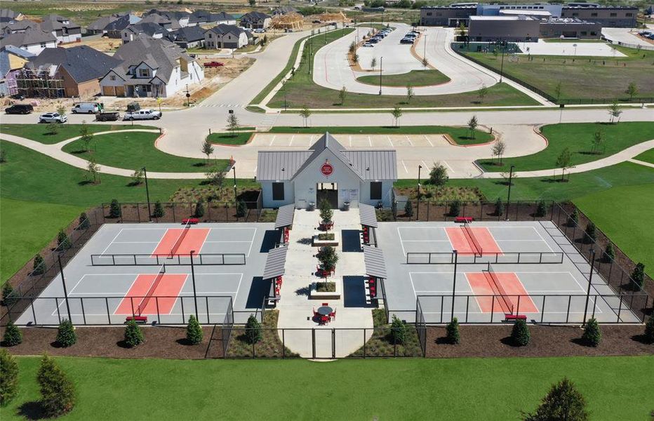 Pickle ball courts included with amenities