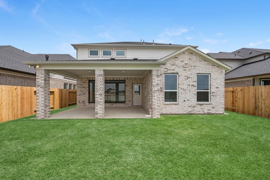 Exterior details and patio area of a home in Grand Mason Crossing, Katy (Image 3). Exterior details and patio area of a home in Grand Mason Crossing, Katy (Image 3).