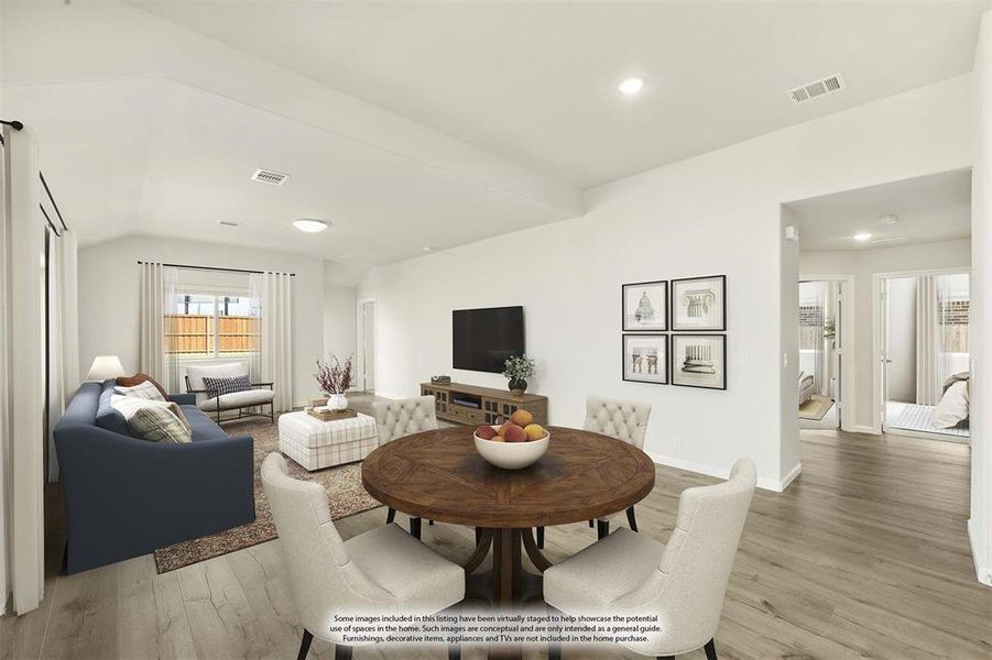 Furnished interior view inside a new home in Heartland Elements, Heartland (Image 12). Furnished interior view inside a new home in Heartland Elements, Heartland (Image 12).