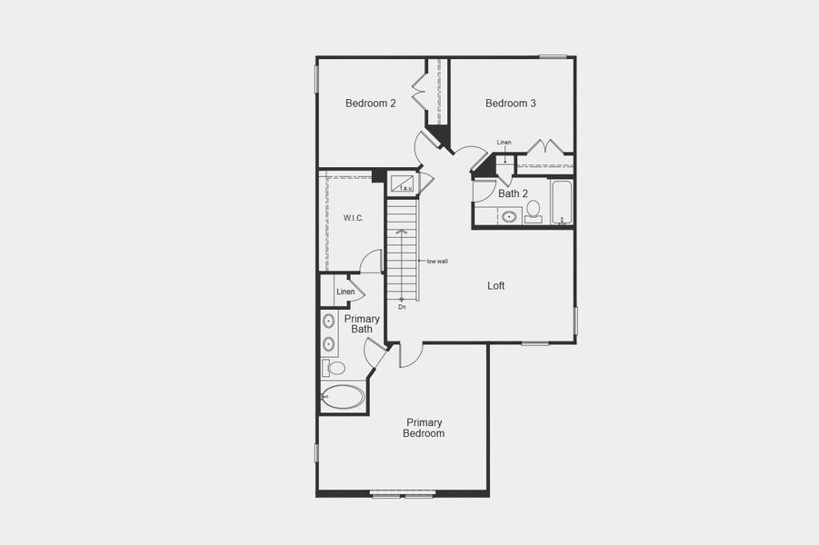 2D floor plan layout for the Plan 1908 by KB Home in Grace Landing, Willis, TX (Image 3). 2D floor plan layout for the Plan 1908 by KB Home in Grace Landing, Willis, TX (Image 3).