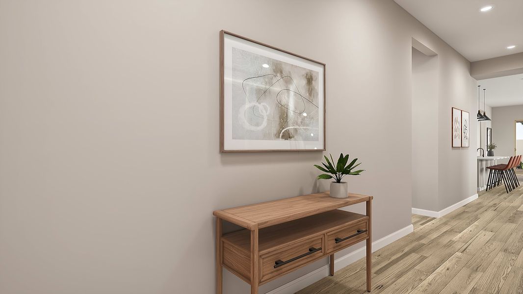 Representative furnished interior of a home built from the Granite Plan 3505 by Tri Pointe Homes in Waterston Central, Gilbert (Image 17).