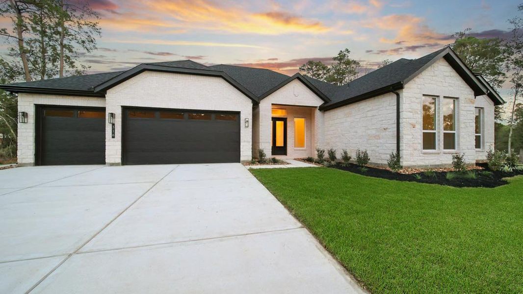 Representative exterior photo of a completed home built from the H70d by D.R. Horton in Butlers Bend Estates, Pinehurst, TX (Image 27).