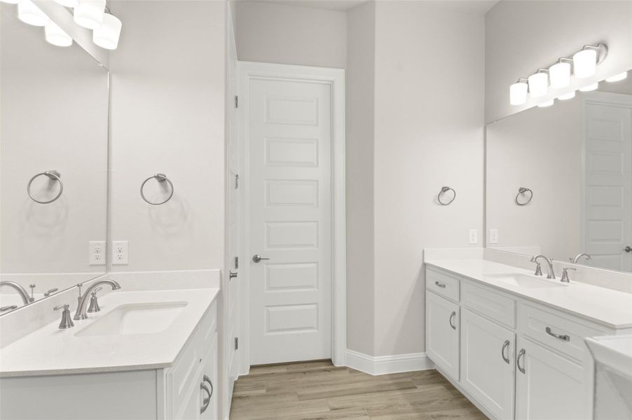 Furnished interior view inside a new home in Cross Creek, Cedar Park (Image 6).