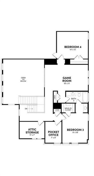 2D floor plan layout of this home in The Grove Frisco, Frisco, TX (Image 2). 2D floor plan layout of this home in The Grove Frisco, Frisco, TX (Image 2).