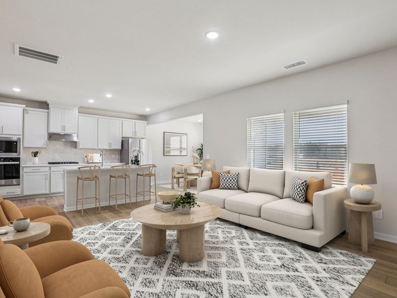 Furnished interior view inside a new home in , Wendell (Image 6).