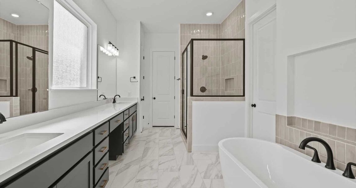 Furnished interior view inside a new home in 6 Creeks, Kyle (Image 6). Furnished interior view inside a new home in 6 Creeks, Kyle (Image 6).