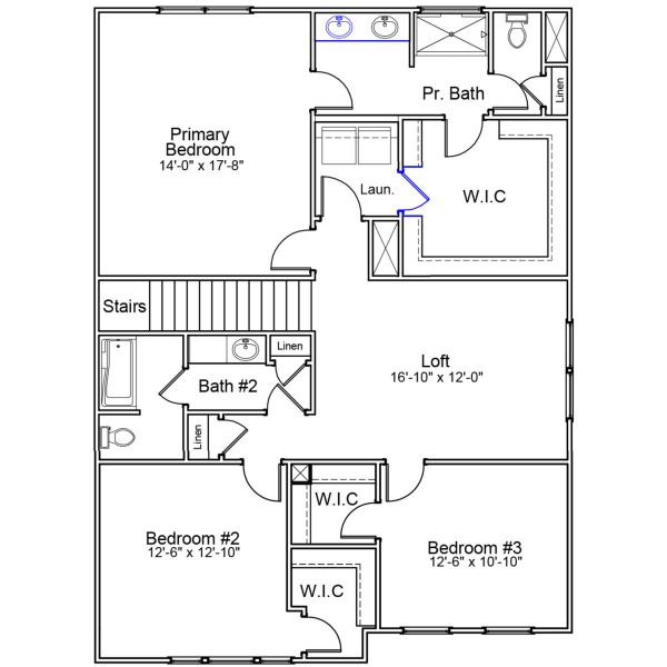 2D floor plan layout of this home in Richmond Hill, Inman, SC (Image 3). 2D floor plan layout of this home in Richmond Hill, Inman, SC (Image 3).