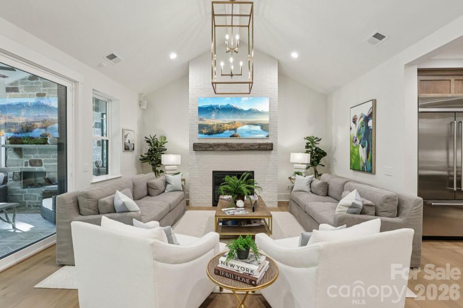 Furnished interior view inside a new home in , Charlotte (Image 4). Furnished interior view inside a new home in , Charlotte (Image 4).