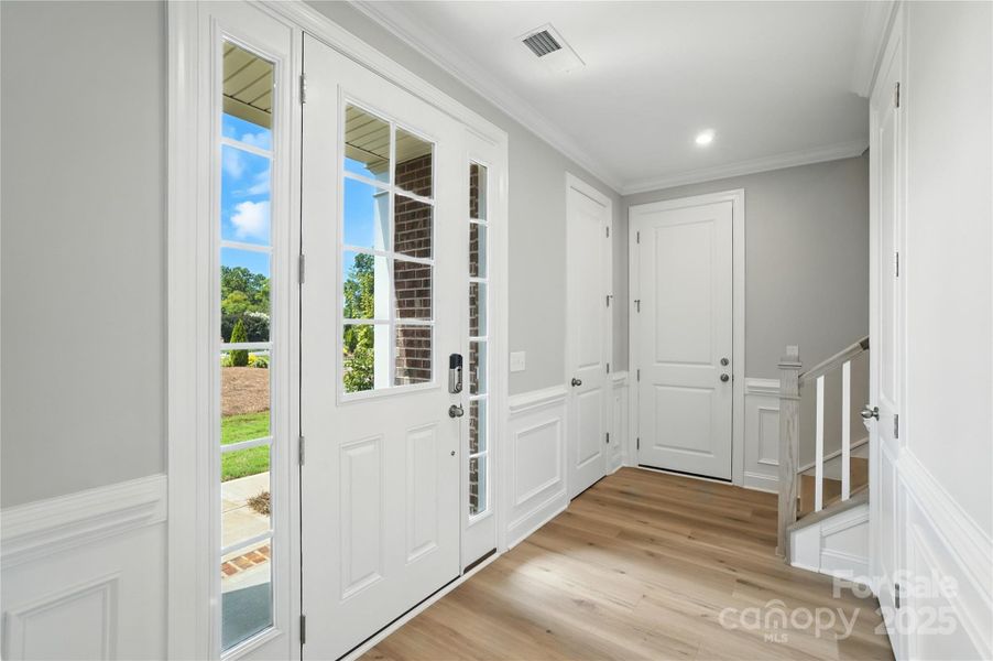 Front entrance to Duke home. Similar to Subject home Representation only.