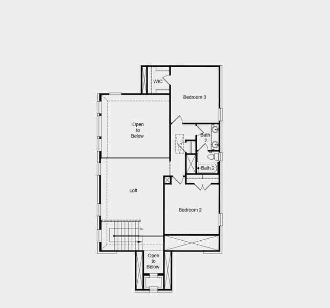 2D floor plan layout for the Hadley by Taylor Morrison in The Ranch at Uptown Celina 40s, Celina, TX (Image 4). 2D floor plan layout for the Hadley by Taylor Morrison in The Ranch at Uptown Celina 40s, Celina, TX (Image 4).
