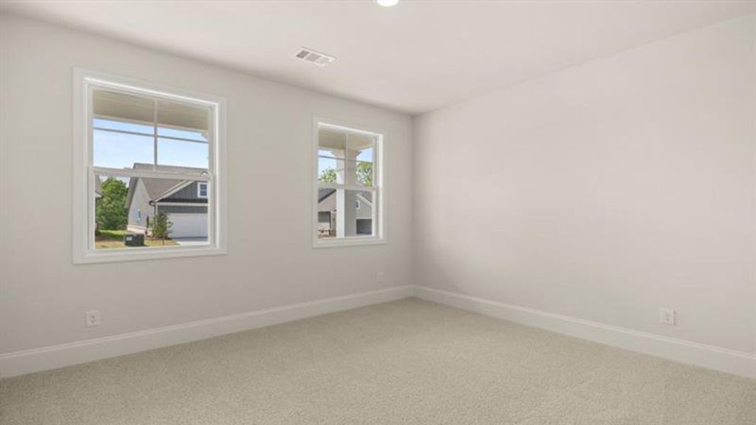 Spacious, unfurnished interior of a new home in Hamptons at Riverwood North, Dallas (Image 59).