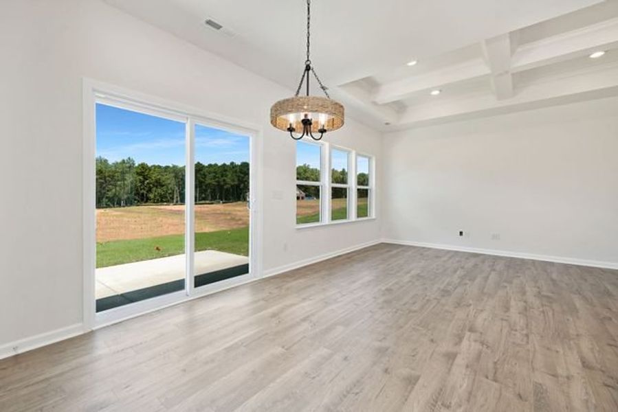Representative unfurnished interior of a home built from the Shaw by True Homes in Whispering Hills, Locust (Image 15).