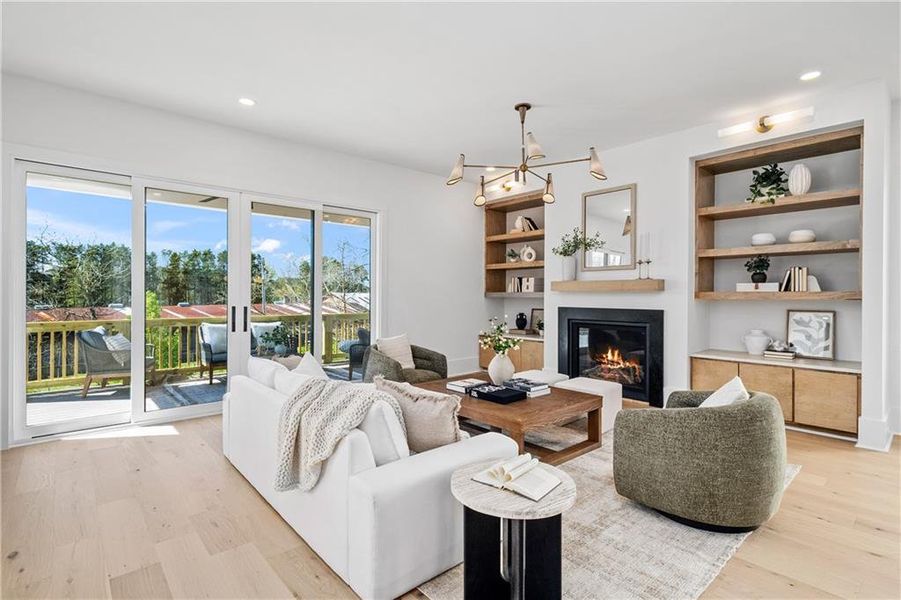 Furnished interior view inside a new home in Echo at Crabapple, Milton (Image 14).