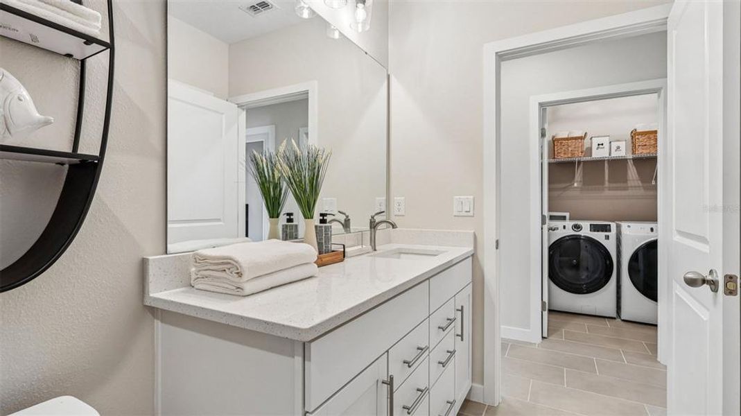 Furnished interior view inside a new home in Liberty Trace, Haines City (Image 10).