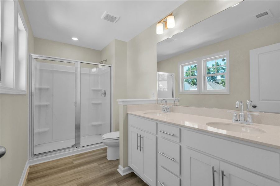 Furnished interior view inside a new home in Brownstone Park, Easley (Image 7).