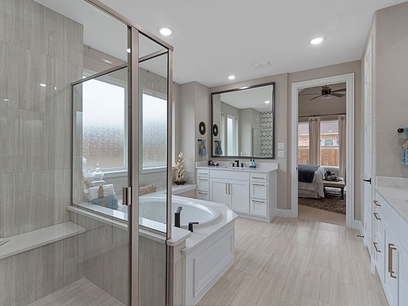 Representative furnished interior of a home built from the Middleton by Landon Homes in Lexington Frisco, Frisco (Image 15).