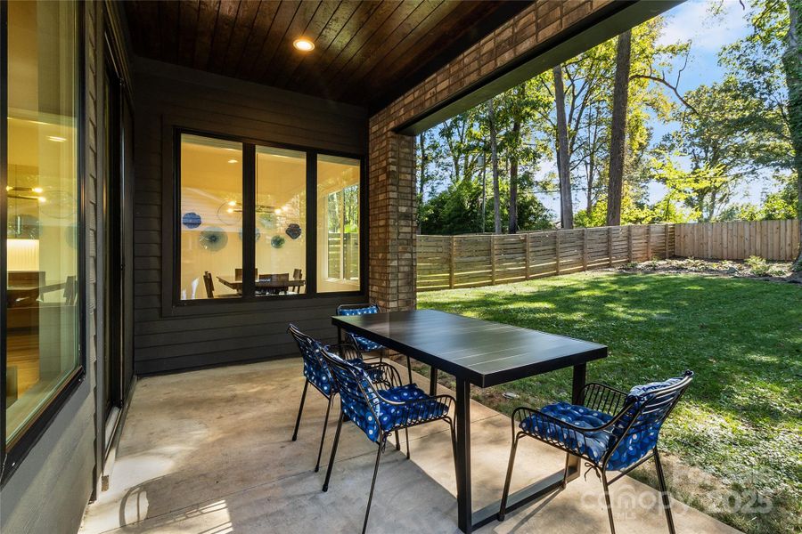 Exterior details and patio area of a home in , Charlotte (Image 25).