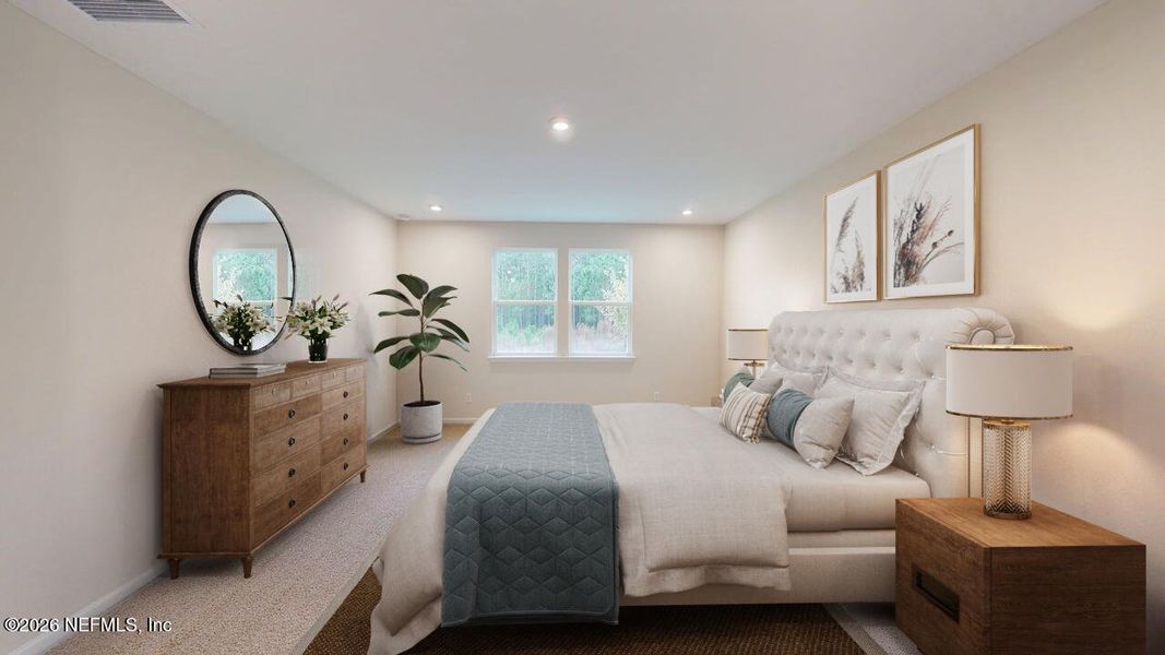 Furnished interior view inside a new home in Lakes at Bella Lago, Green Cove Springs (Image 10). Furnished interior view inside a new home in Lakes at Bella Lago, Green Cove Springs (Image 10).