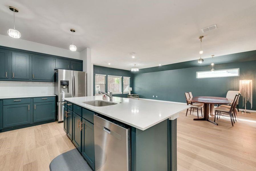 Furnished interior view inside a new home in Tesoro at Chisholm Trail Ranch, Crowley (Image 14).