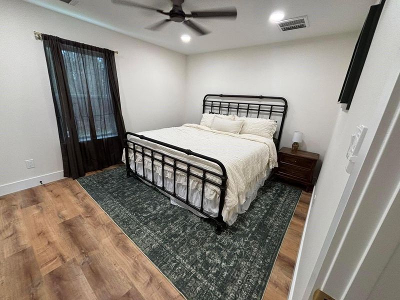 Master bedroom with washer/dryer hookups