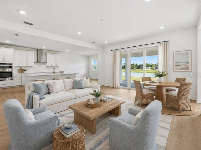 Furnished interior view inside a new home in Creeks Edge at Twin Rivers, Parrish (Image 13).