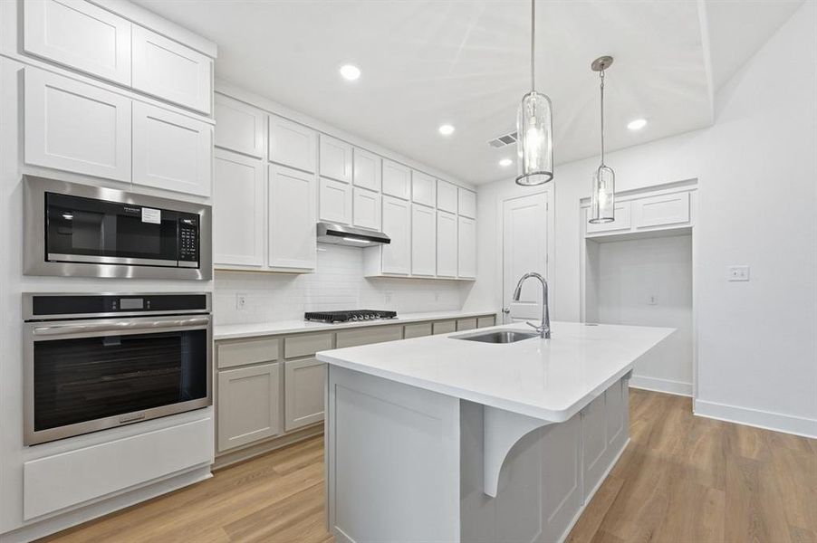 Furnished interior view inside a new home in Waterscape: 50ft. lots, Royse City (Image 4).