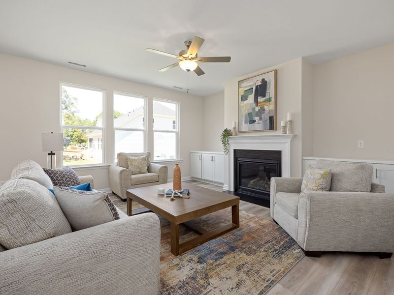 Representative furnished interior of a home built from the The Chestnut A by Davidson Homes LLC in Enclave at Belmont, Belmont (Image 9). Representative furnished interior of a home built from the The Chestnut A by Davidson Homes LLC in Enclave at Belmont, Belmont (Image 9).