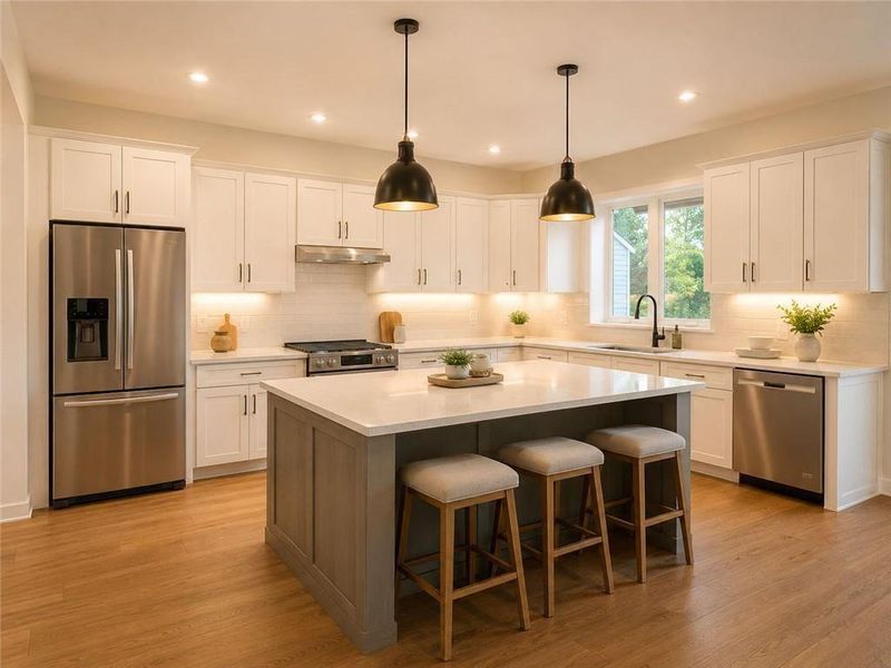 Furnished interior view inside a new home in , Ellijay (Image 3).